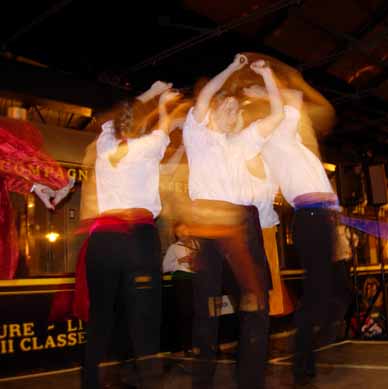 Mabel's exhibition dance in the Railway Museum